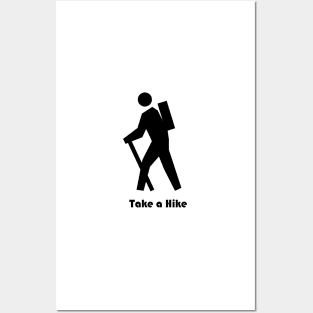 Take a Hike Graphic Logo T Shirt Posters and Art